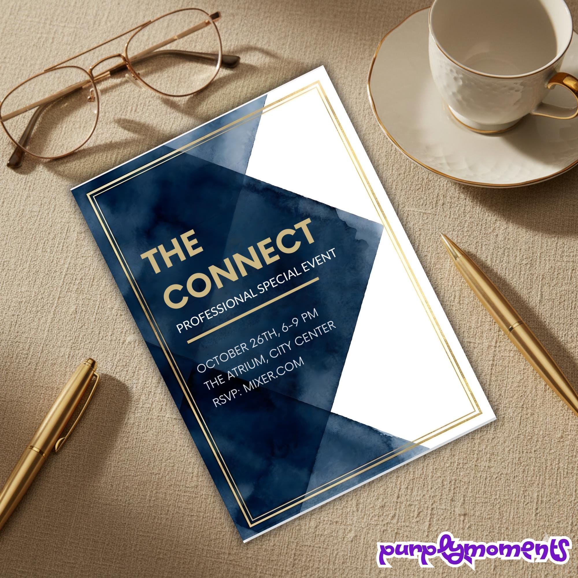 Modern Business Event Invitation Template, Minimalist Professional ...