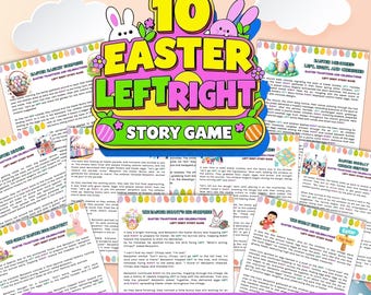 Easter Left Right Story Game for Family (Printable)