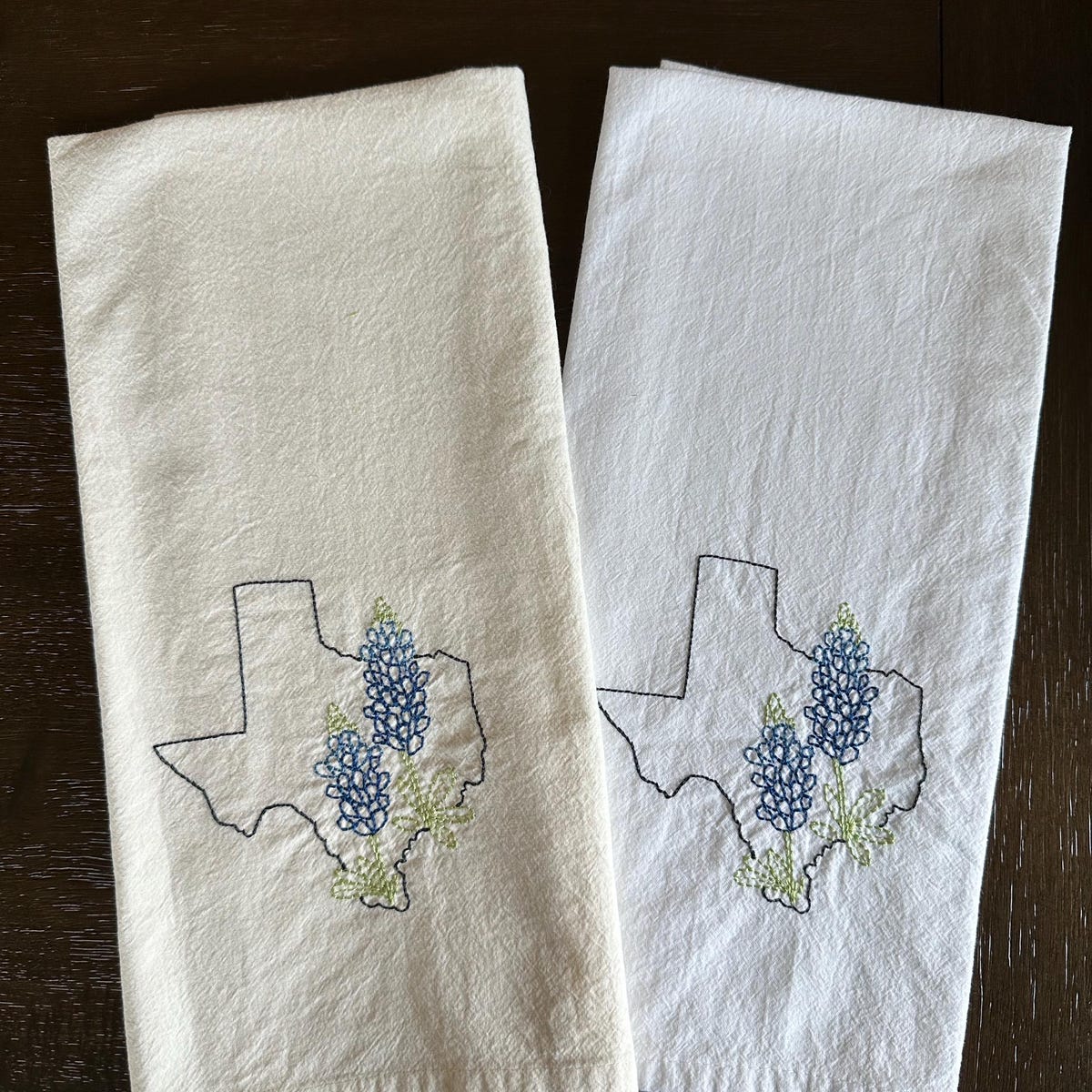 Embroidered State Flower Kitchen Flour Sack Towel in Natural/beige or White - Chose Your State for Each Towel. - Etsy