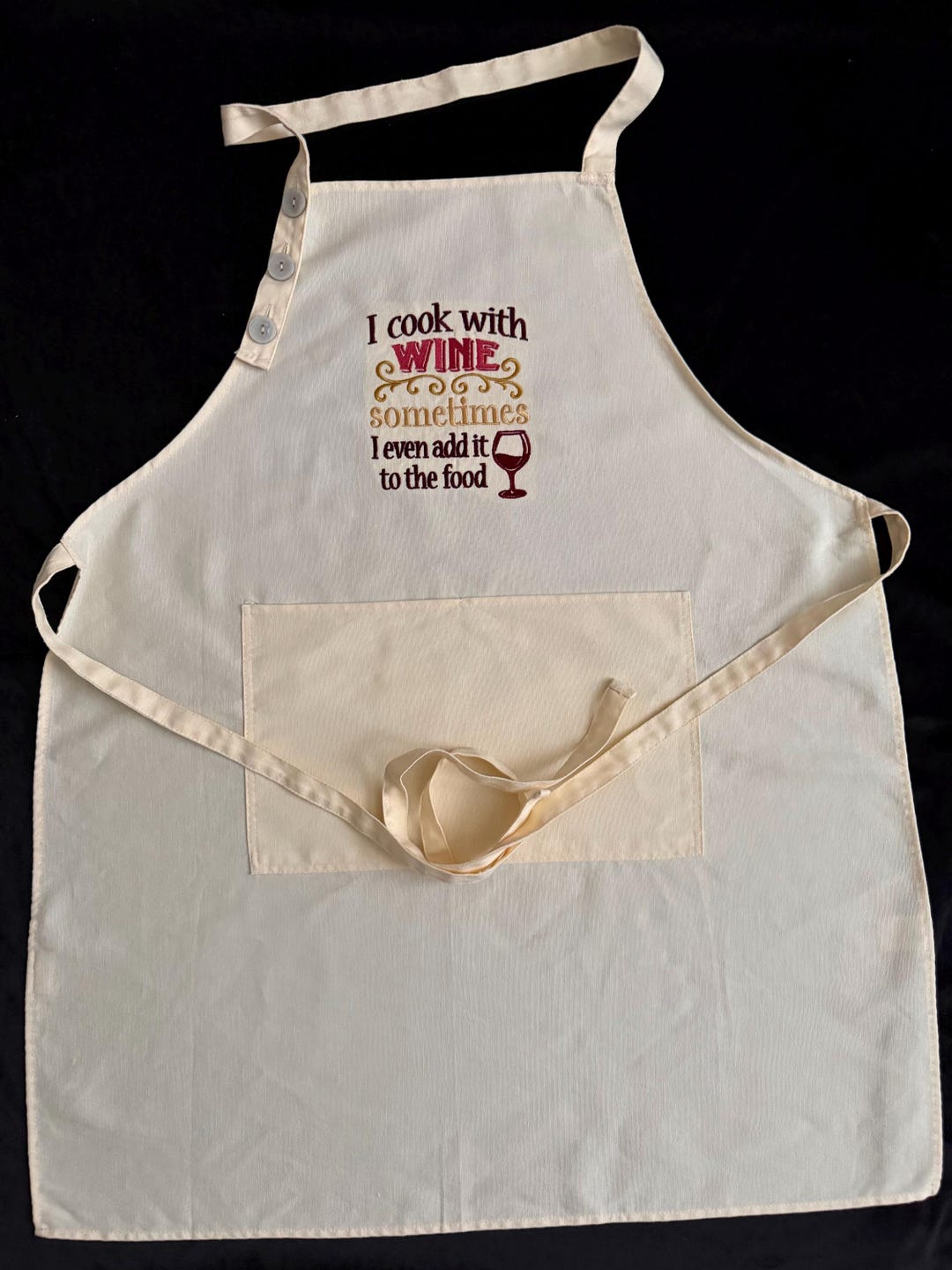 Embroidered Kitchen Humor Apron - Etsy