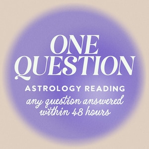 Lectura astrológica en profundidad con 1 pregunta / Haga cualquier pregunta para obtener orientación / Asesoramiento personal sobre el camino de la vida / Astrología junguiana