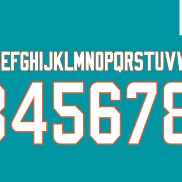 NFL Miami Dolphins 2023 Font