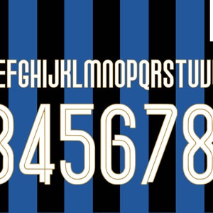 Inter Mailand 2007-2009 Schriftart Bild 1