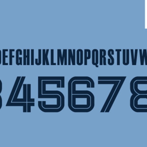 NBA Memphis Grizzlies 2023 Font