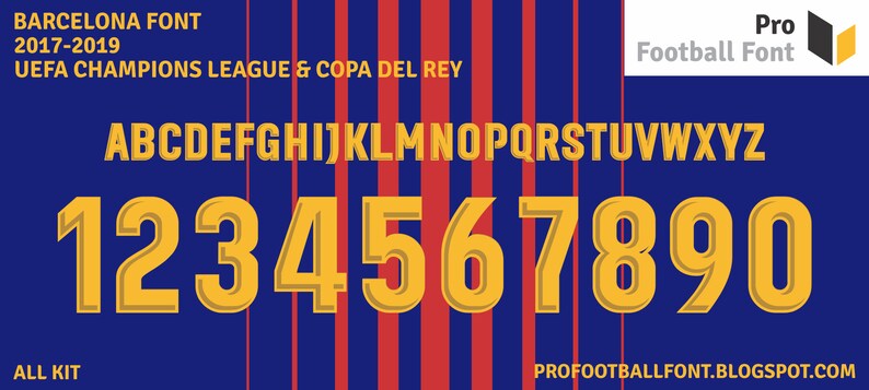 Barcelona 2017-2019 Font zdjęcie 1