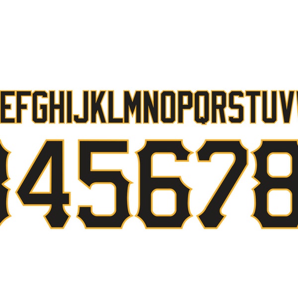 MLB Pittsburgh Pirates 2023 Font