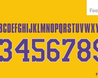 NBA Los Angeles Lakers 2023 Font