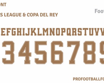 Real Madrid 2019-2020 Font