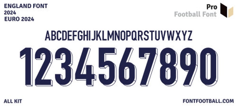 England Euro 2024 Font zdjęcie 1