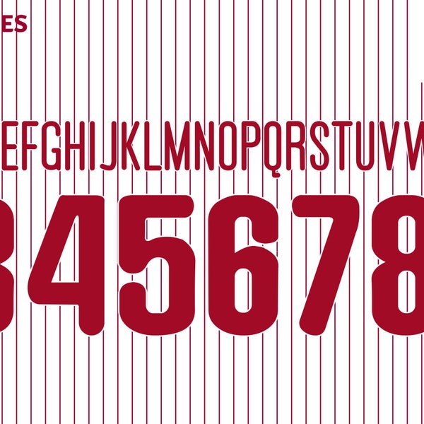 MLB Philadelphia Phillies 2023 Font