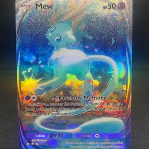 Shiny Mew Proxy TEXTURE & HOLO Pokemon TCG Pocket Custom Card Mega Shine