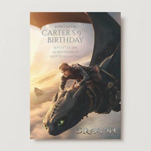 How to Train Your Dragon Digital Invitation