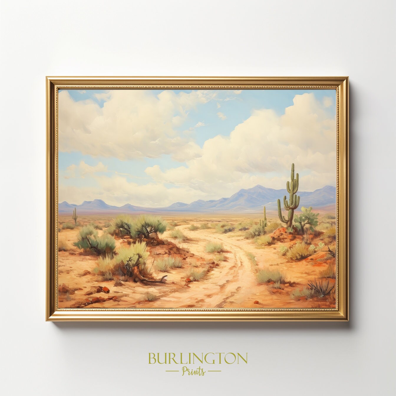 Desert Landscape Vintage Printable Digital Print Desert Landscape Print ...