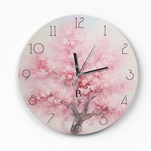 Clock with Design Options Nature Theme Wall Clock Unique Wall Clock Oversized Wall Clock Choose your Clock Face Design Unique Gift Idea