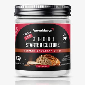 Premium Live Sauerteig Starterkultur - Deutsche Bayrische Art - Frischer Flüssiger Sauerteig im Glas Mit Einfacher Anleitung für Anfänger
