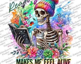 Books PNG, Skull book sublimation designs, Reading digital design, clip art downloads, instant graphic, skull book lover png, reading png
