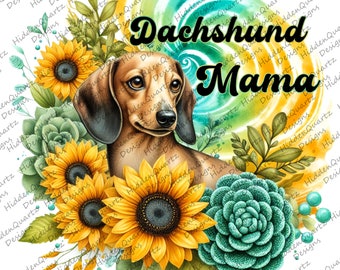 Teckel mama PNG, conceptions de sublimation de teckel, conception numérique de chien, téléchargements de clip art, graphique instantané de fichier, png de maman de chien, chien de saucisse