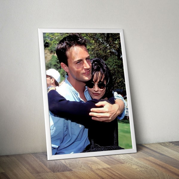 Matthew Perry and Courteney Cox Poster: Friends TV Show Poster, Decorative Canvas Print, Poster Print, Celebrity Poster, Monica & Chandler