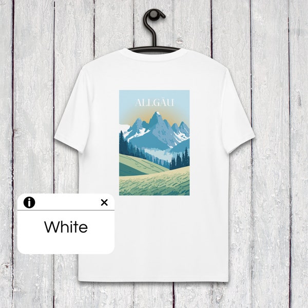 Berge T-Shirt: Allgäu, Wandern, Hiking gift, PETA-zertifiziert, Wandern Geschenk, Fair, unisex, nachhaltig
