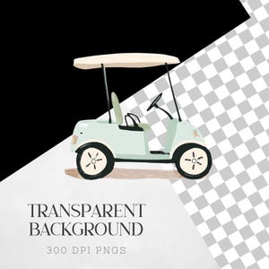 Puede incluir: Un carrito de golf azul claro con una capota blanca, ruedas negras y un volante negro. El carrito est&aacute; sobre un fondo a cuadros blanco y gris.