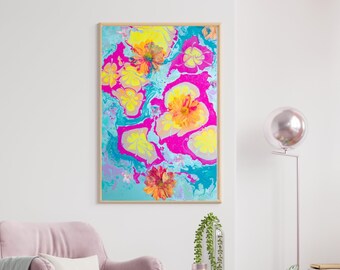 Printable Digital Download Beautiful Modern Boho Design Colorful Wall Art