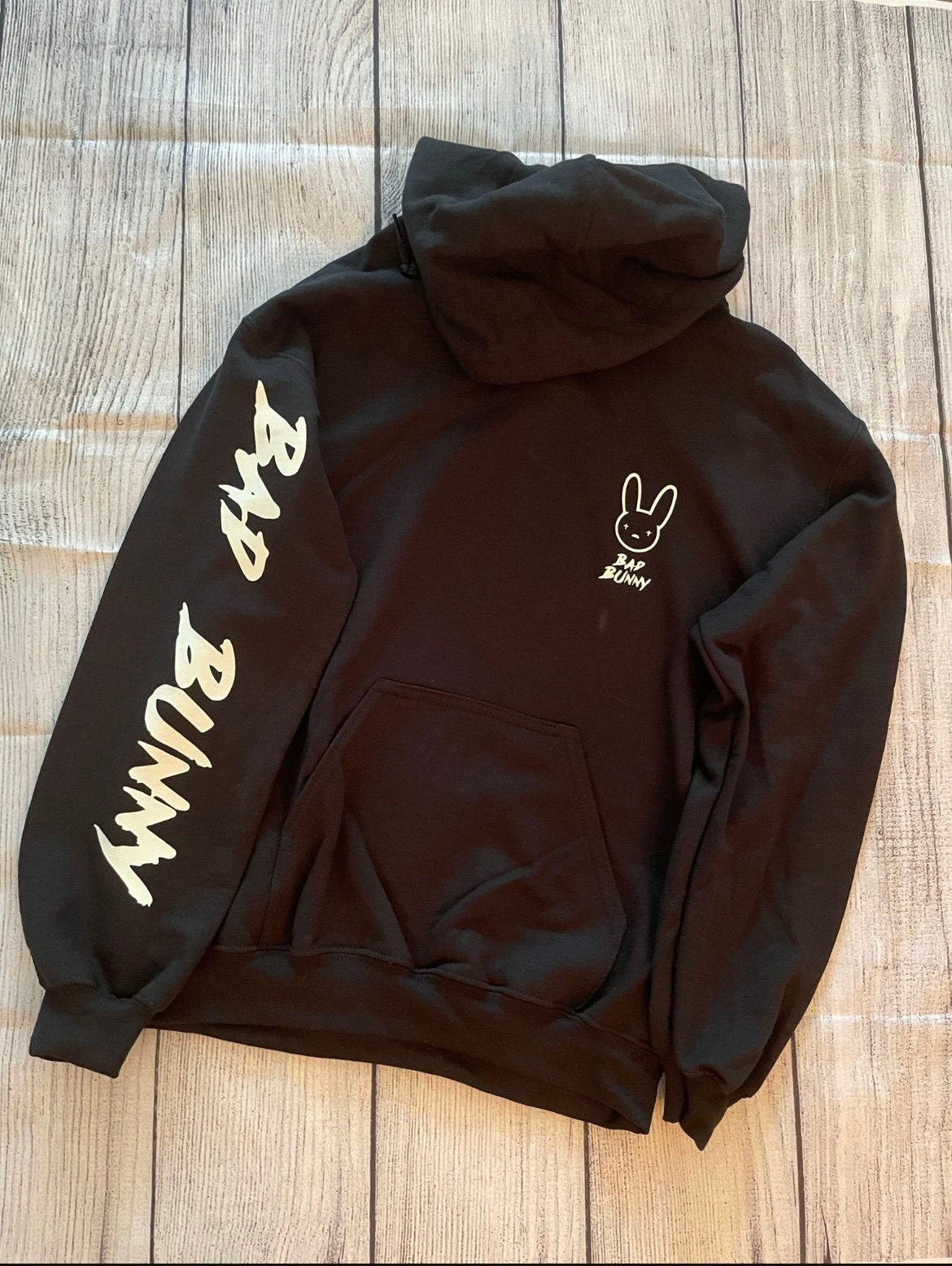 Glow in the Dark Bad Bunny Hoodie Bad Bunny Sweatshirt Bad Bunny Merch Bad Bunny Black Hoodie Bad Bunny Shirt Bad Bunny Logo Etsy