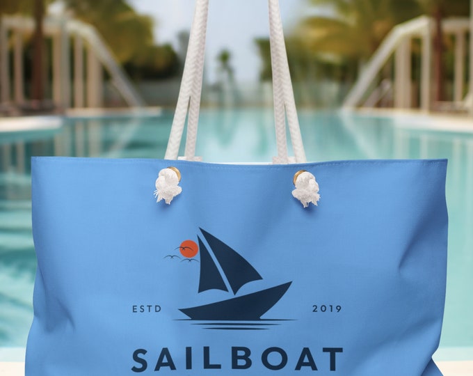 Sailboat Boat Bag, Custom Boat Bag, Unique Boat bag, Gift Idea, Gift for her, Gift for him, Boat bag Gift, Birthday Gift, Custom Tote