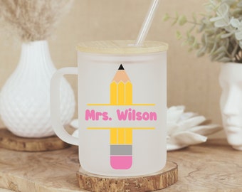 Personalized Teacher Name Coffee Cup , Personalized Teacher Tumbler, Customized Teacher Gift, Teacher Appreciation Gift