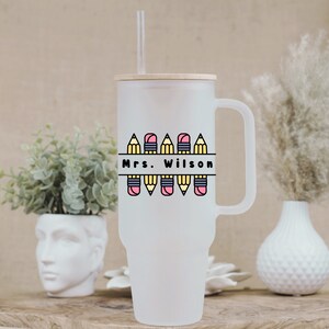 Personalized Teacher Name Coffee Cup , Personalized Teacher Tumbler, Customized Teacher Gift, Teacher Appreciation Gift