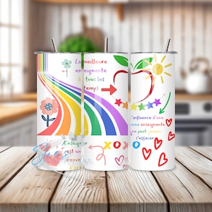 Enseignante Dévouée: Tasse de 20 oz pour une Prof Passionnée. La meilleure de tout les temps en francais