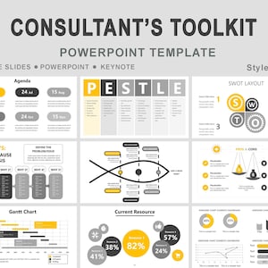 Consulting Toolkit PowerPoint template, management consulting toolkit, Project Management, Strategic Presentation Templates for Professional