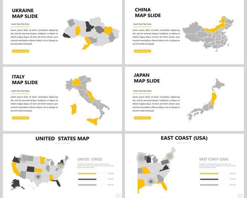 Powerpoint Svd Map Editable Maps Powerpoint, World Map Powerpoint, Editable Map Usa ...