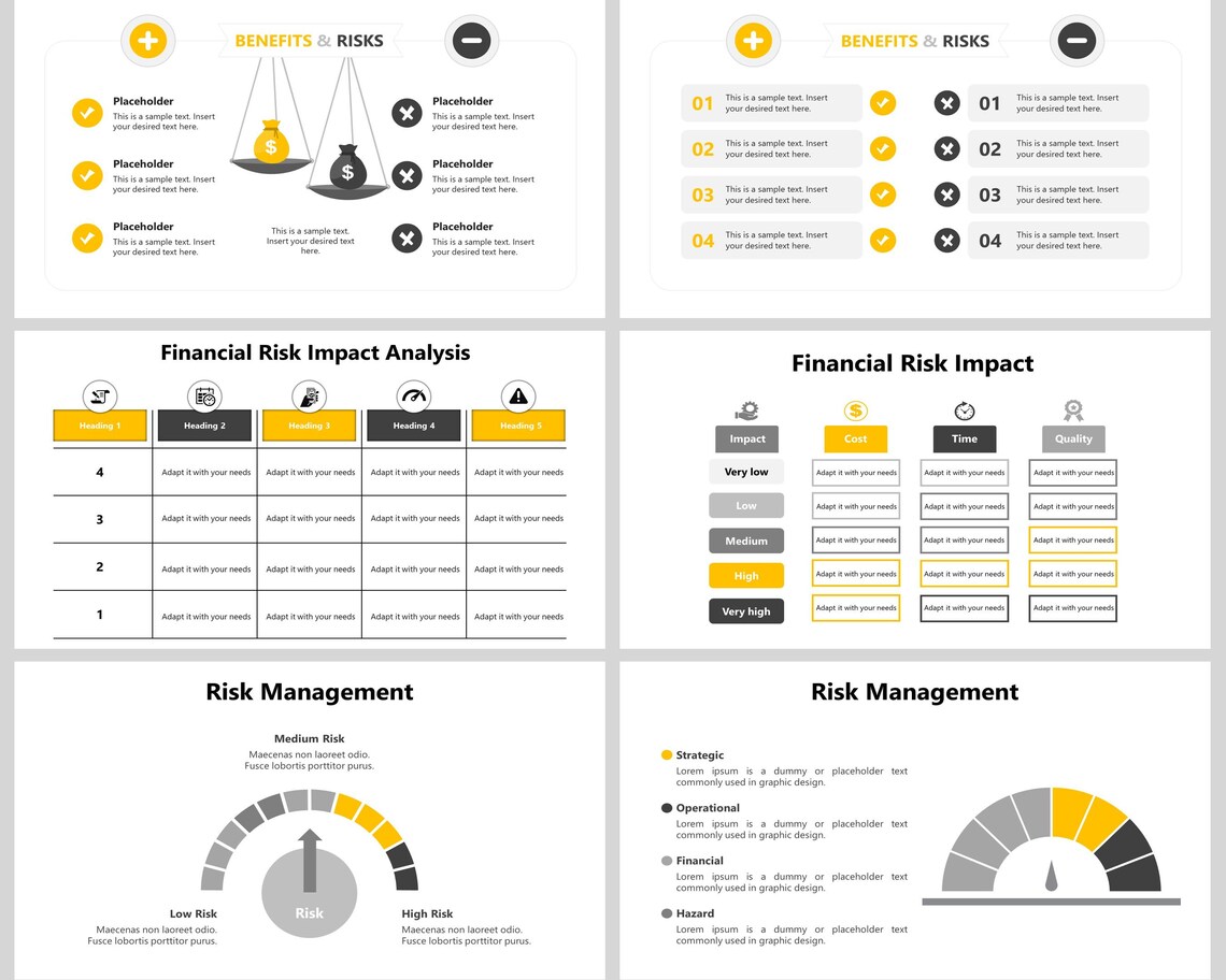Risk Management Powerpoint Template, Enterprise Risk Management, Risk ...