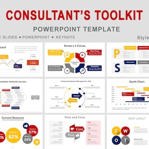 Consulting Toolkit PowerPoint template, management consulting toolkit, Project Management, Strategic Presentation Templates for Professional