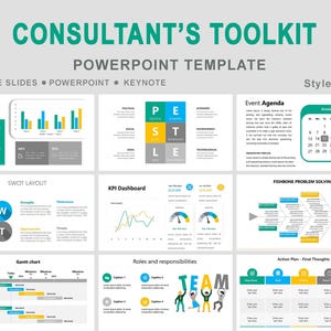 Consulting Toolkit PowerPoint template, management consulting toolkit, Project Management, Strategic Presentation Templates for Professional