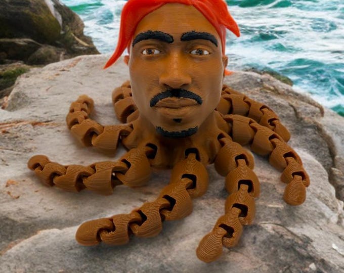 Tupactopus - THE ORIGINAL – Desktop Buddy | West‑Coast Rap Collectible | “California Love” Gift