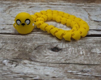 Jake the Snake – 19” Articulated Snake Desk Buddy, Flexible Fidget Toy, 3D Printed Collectible, Unique Novelty Office Gift & Home Desk Art!