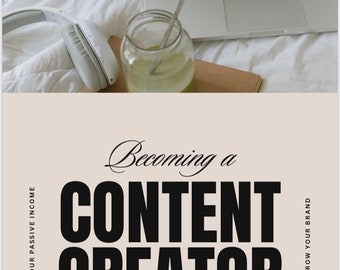 Content Creator Ebook | Step-By-Step Guide (Instant Download)