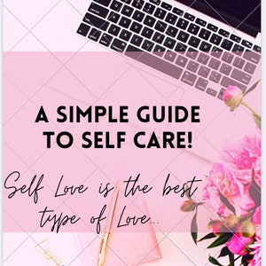 Self Care & Self Love Ebook, Digital Book Digital Workbook Healing Motivational
