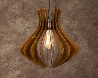 Luce scandinava in legno, lampada a sospensione in legno, luce in legno di metà secolo, lampadario moderno, lampada da fattoria, luce in legno