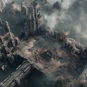Isometrische HEX GRID "Siege on Davenmoore Kingdom" GEREMASTERDE realistische 4K-gevechtskaarten voor D&D, Dungeons and Dragons, Roll20 en meer!