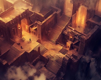 5 REMASTERED "Dunes of Ancient Willowdale" Realistic 4K Battle Maps + BONUS Animated Map for D&D, Dungeons and Dragons, Roll20 and more!