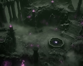 4 REMASTERED &quot;Ruins of Willowdale&quot; Realistic 4K Battle Maps for D&D, Dungeons and Dragons, Roll20 and more!