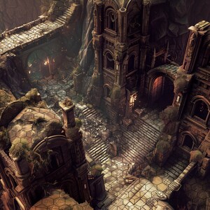 3 isometrische HEX GRID "Kingdom Battlegrounds" Realistische 4K-gevechtskaarten + BONUS 3 NPC's en 36 tokens voor kerkers en draken en meer!