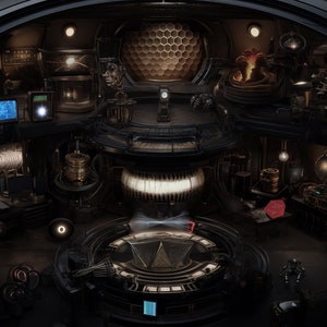 4 realistische sci-fi gevechtskaarten "USS Reliance Interior" in verbluffende 4K, perfect voor D&D, Dungeons and Dragons, 5e, Roll20, Fantasy en meer!