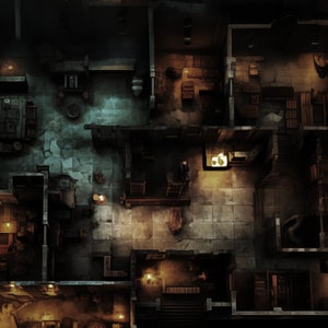 ENORME "Cursed Library" Realistische 4K-gevechtskaart met meer dan 13 kamers om te verkennen. Perfect voor D&D, Dungeons and Dragons, Roll20 en meer!
