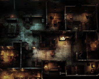 MASSIVE &quot;Cursed Library&quot; Realistic 4K Battle Map with over 13 rooms to explore. Perfect for D&D, Dungeons and Dragons, Roll20 and more!