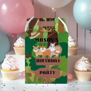 Personalisierte Themed Kinder Party Box Geschenk Tasche Favor