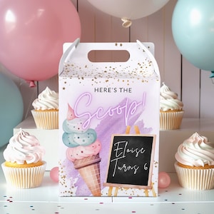 Personalised Themed Children&#39;s Party Box Gift Bag Favour