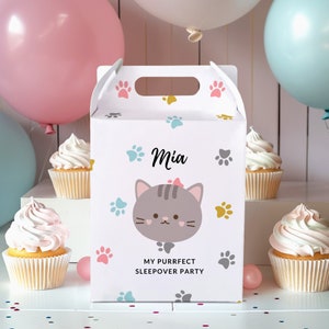 Personalised Themed Children&#39;s Party Box Gift Bag Favour